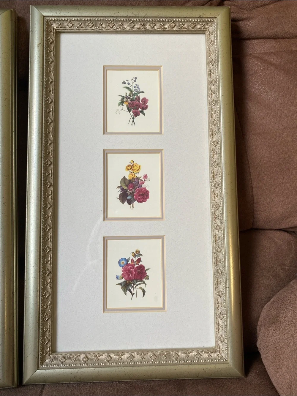 Silver Floral Triple-Print Wall Art Set - Elegant Home Accents